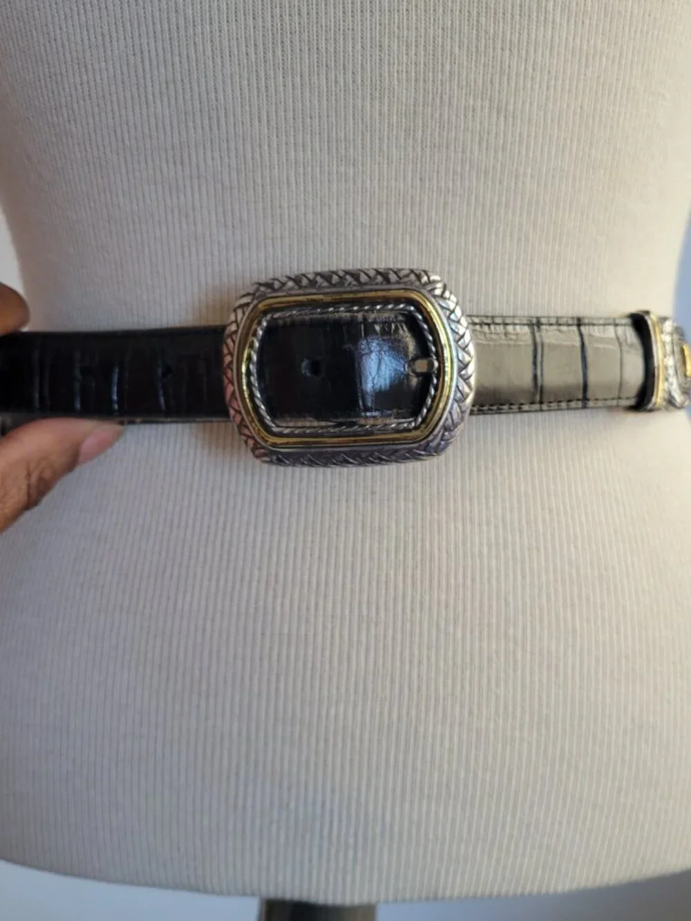 Chrome Hearts Talon Belt & Brighton Marcus Reversible Belt (set of 2)
